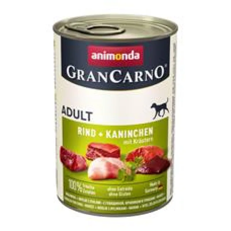 GRANCARNO Adult - králík + bylinky 12x800 g