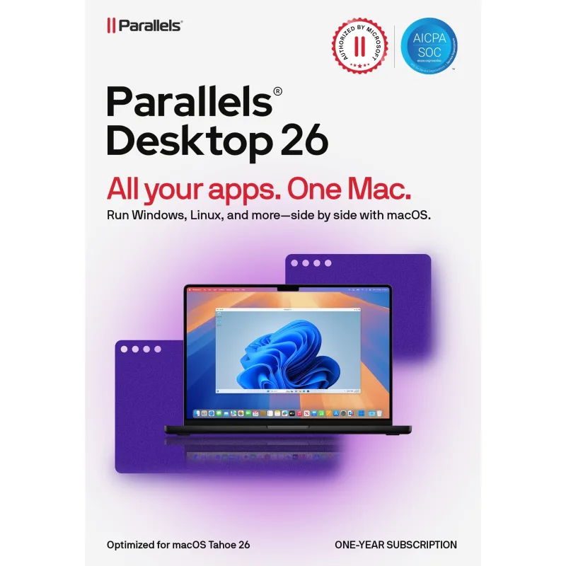 Parallels Desktop Subscription 1 Year, EN/ FR/ DE/ IT/ ES/ PL/ CZ/ PT…