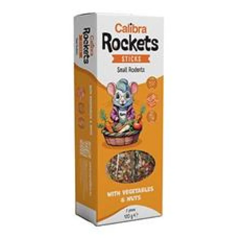 Calibra Rockets Sticks Small rodents Vegeta&Nuts 120g 120g