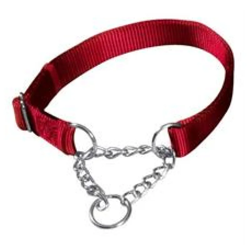 Nylonový polostahovací obojek PREMIUM (S-M) 30-40 cm/15 mm (S-M) - černá