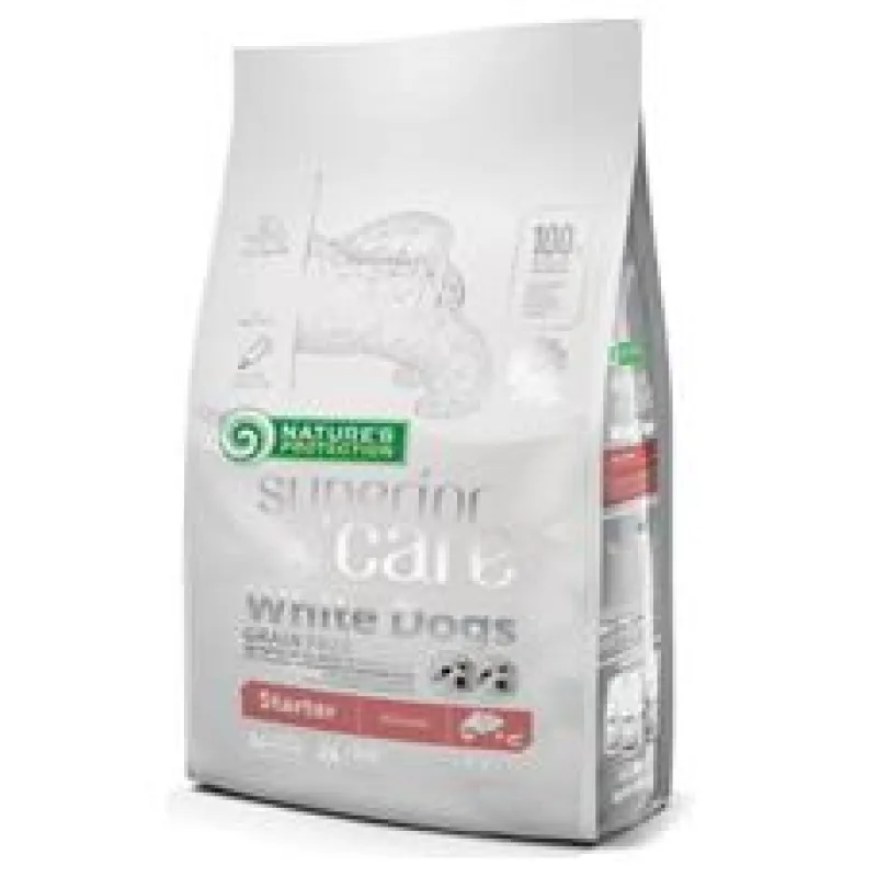 Nature’s Protection Superior Care Dog Dry White Dogs Starter Grain Free Salmon 10 kg 10 kg