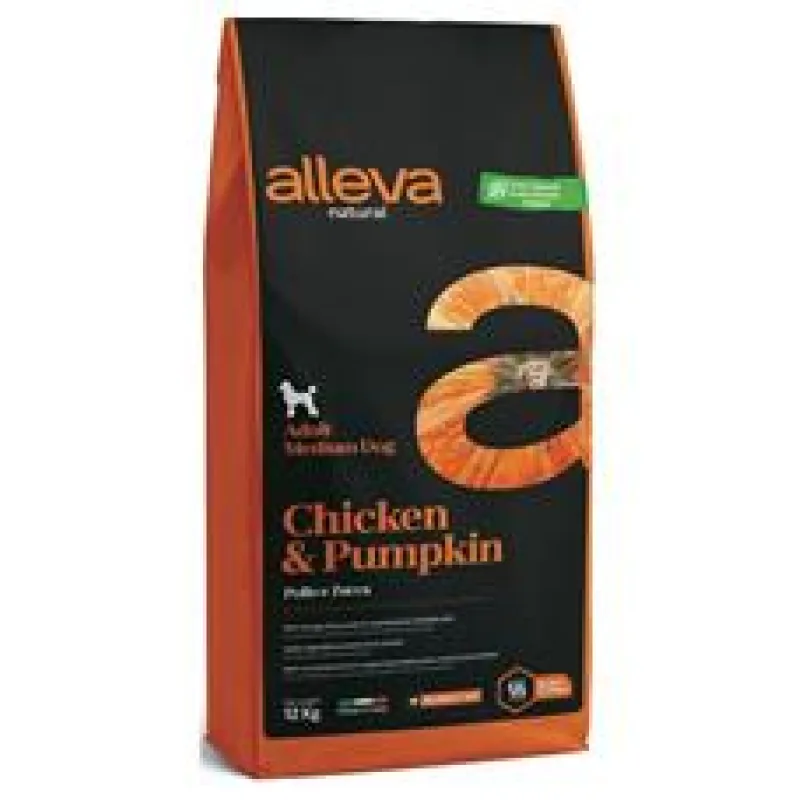 ALLEVA NATURAL Dog Dry Adult Chicken&Pumpkin Medium 2kg
