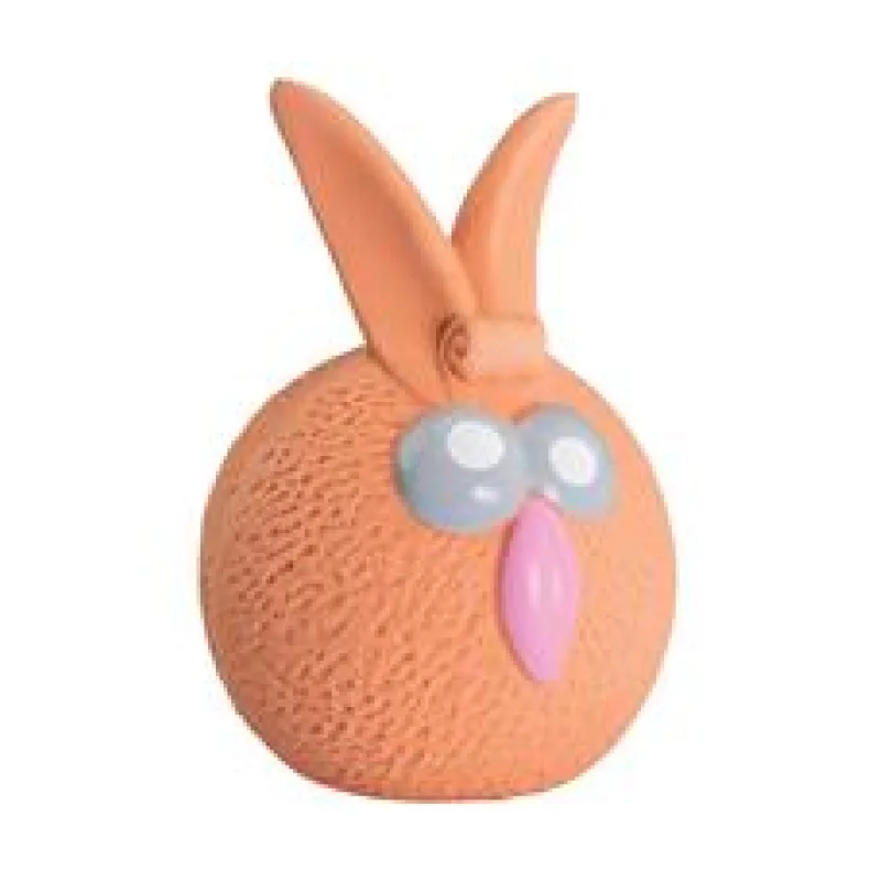 Oranžový míč zajíček se zvukem, latex, HipHop 1ks/5cm