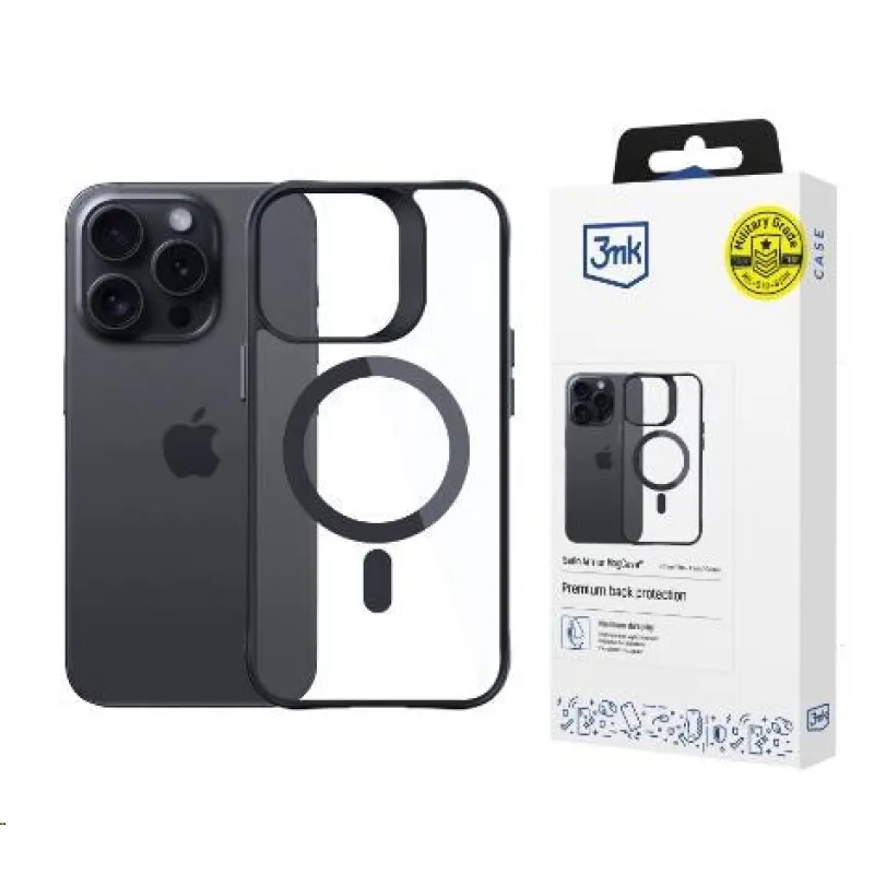 3mk ochranný kryt Satin Armor MagCase pro iPhone 15 Pro Max 5903108563840