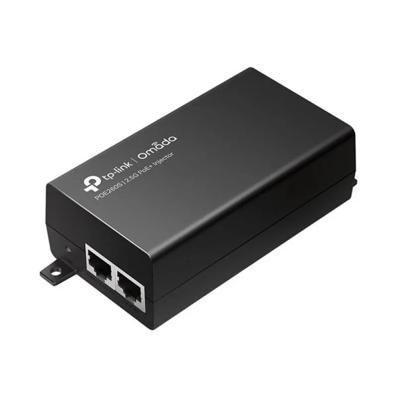 Omada 2.5G PoE+ Injector Adapter PORT: 1× 2.5G PoE Port, 1× 2.5G Non-PoE…