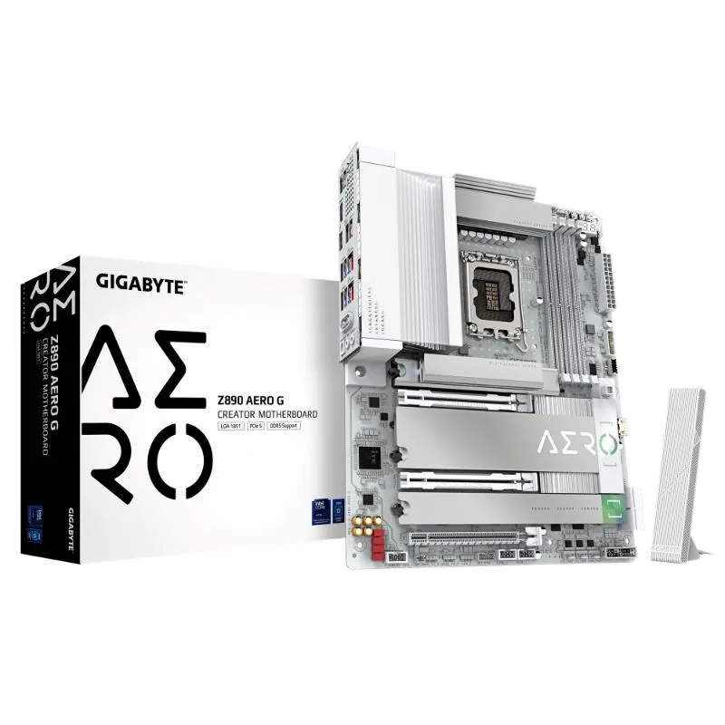 GIGABYTE MB Sc LGA1851 Z890 AERO G, Intel Z890, 4xDDR5, 2xHDMI, …