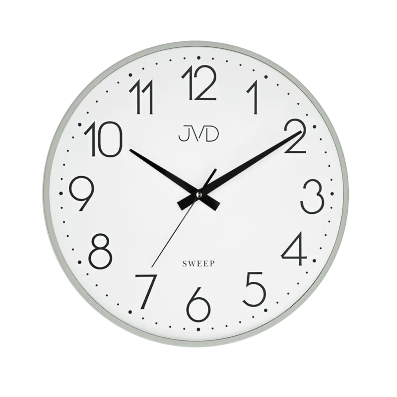 JVD Zelené nástěnné kovové netikající tiché hodiny JVD HK4129.2