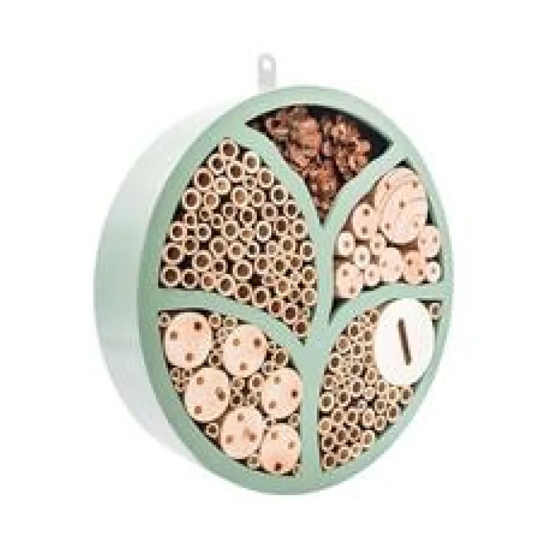 PetBuddy "Strom života", kulatý hotel pro hmyz, 29 x 6.5 cm, borové dřevo 1 ks