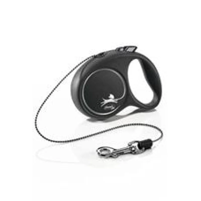 Vodítko FLEXI Black Design XS lanko 3m/8kg růžová NEW