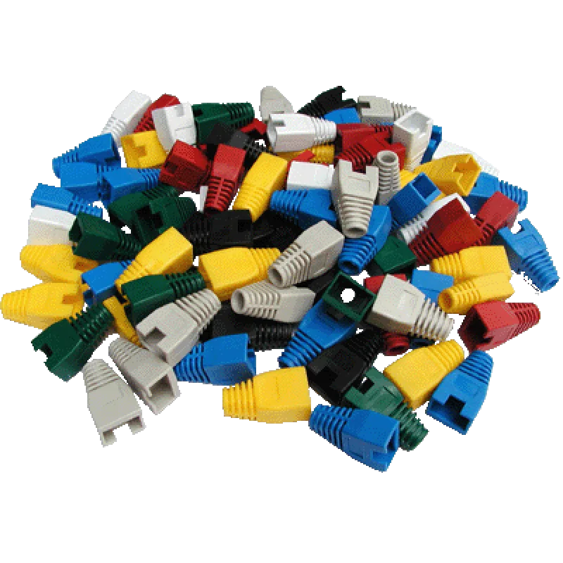 DATACOM Ochrana RJ45 s výrezom ČIERNA (100ks) 4330