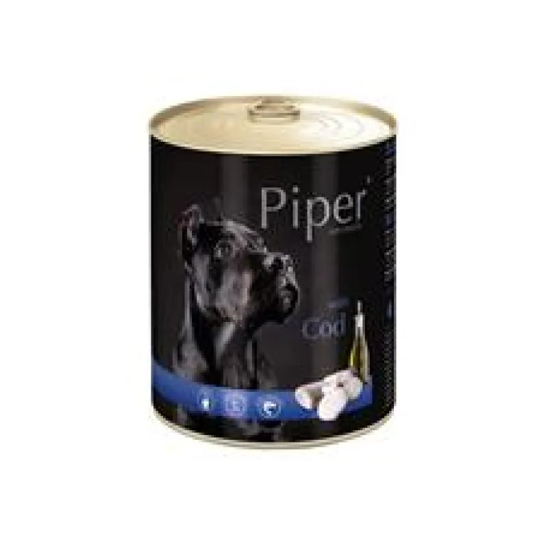 PIPER s treskou, konzerva pro psy 800g
