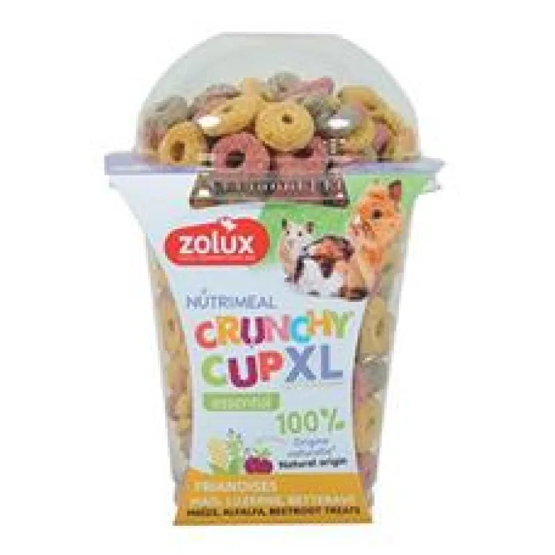 Pochoutka CRUNCHYCUP XL kukuř/řepa/vojtěška 170g