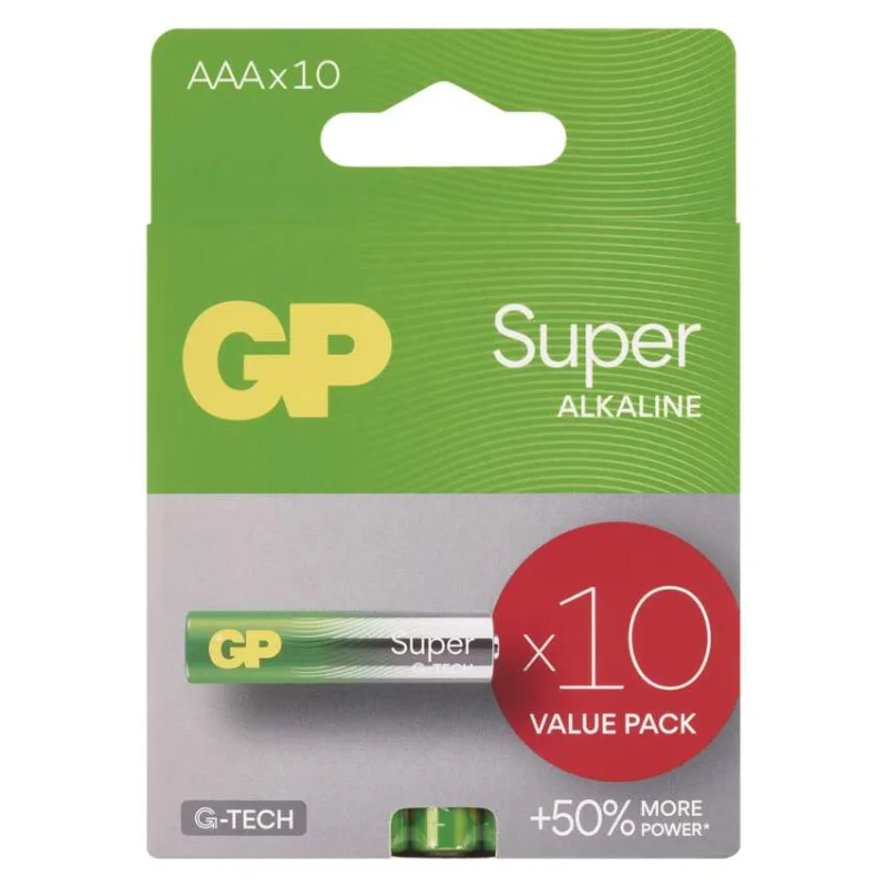 GP Alkalická batéria SUPER AAA (LR03) - 10ks 1013121001