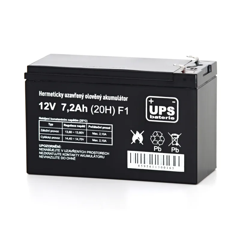 UPS batéria 12V 7, 2Ah F1 14552