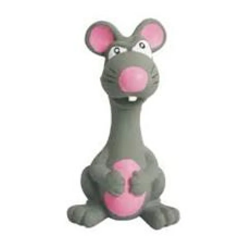 Latexová hračka se zvukem - zvíře šedé 15 cm 1ks/15cm