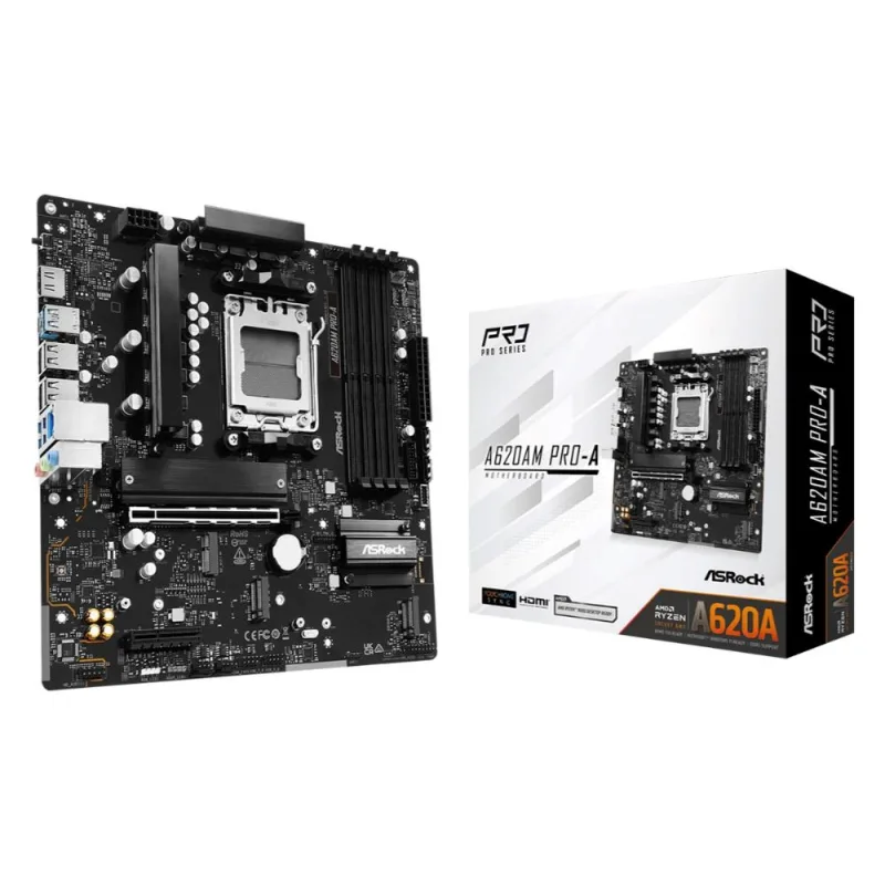 ASRock MB Sc AM5 A620AM PRO-A, AMD A620A, 4xDDR5, 1xHDMI A620AM PRO-A