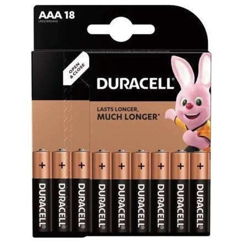 Duracell Basic 2400 K18 AAA Duralock 18pack 71,04