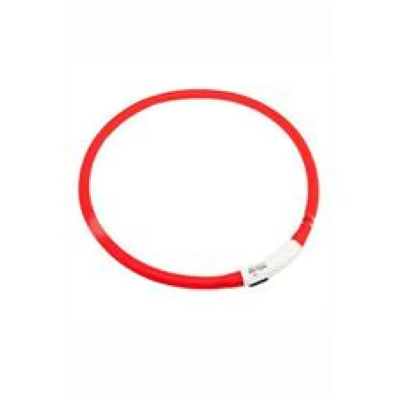 Obojek USB Visio Light 70cm Červený