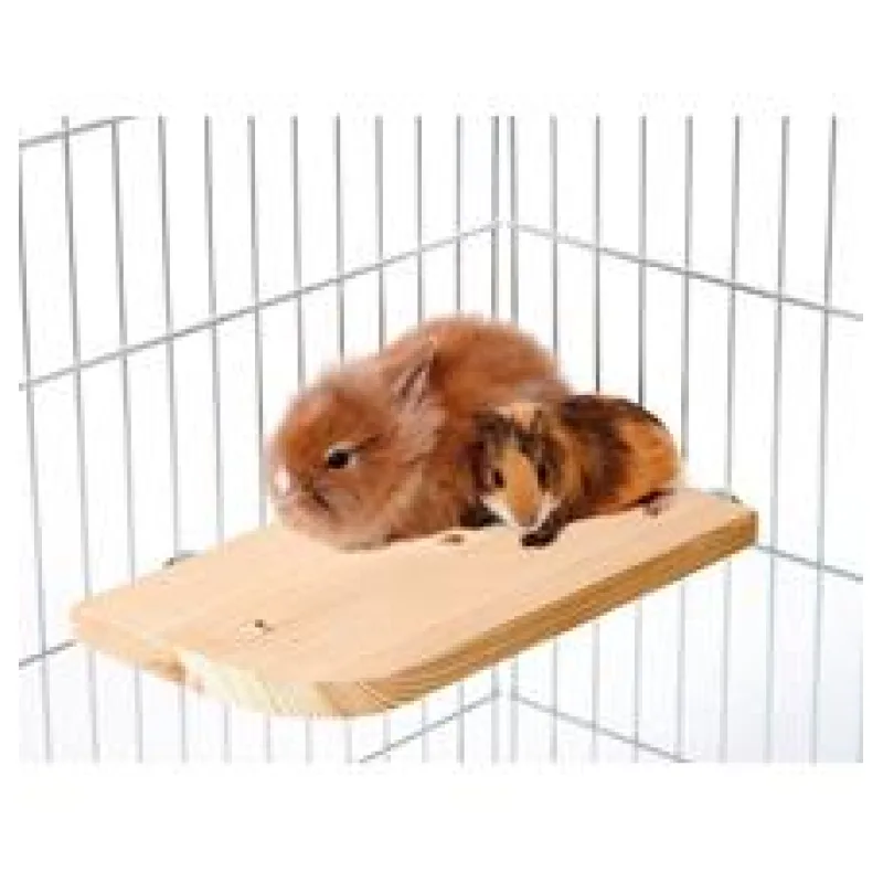 Karlie Dřevěné patro/sedátko do klece pro hlodavce, 30x14x1,8cm