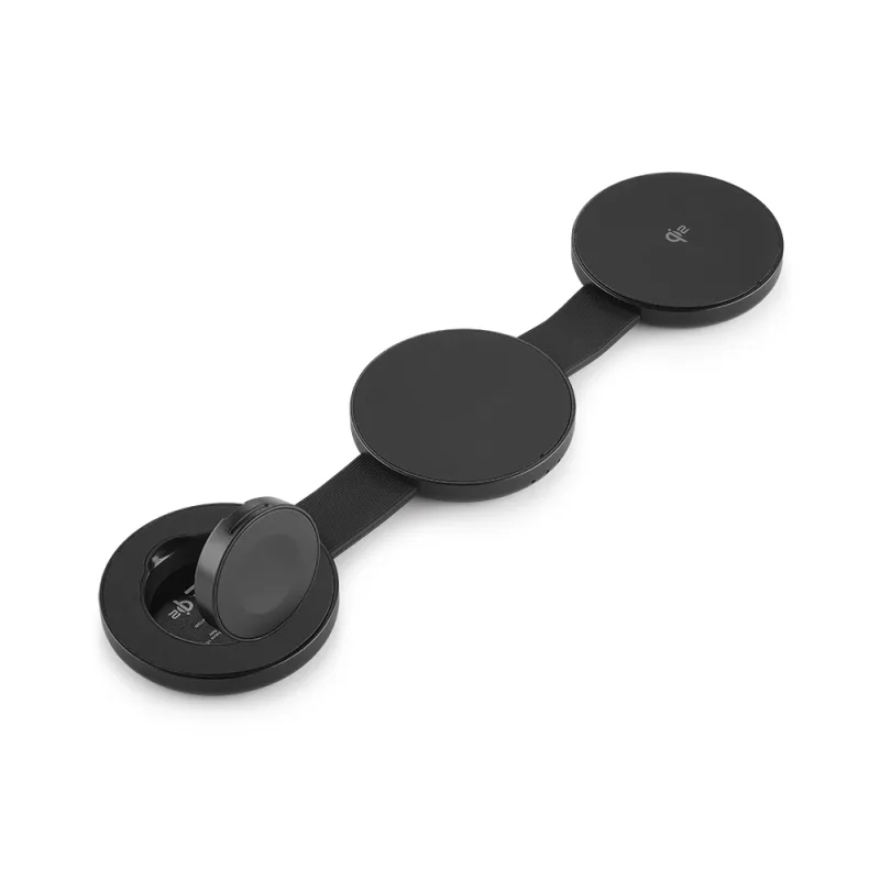 Aiino - Clap 3 in 1 Wireless charger with Qi2 - Black AICHTRIO2