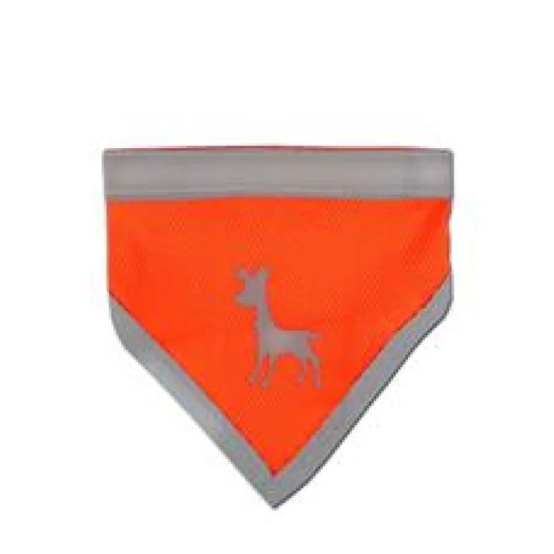 Alcott Reflexní šátek pro psy, oranžový velikost S