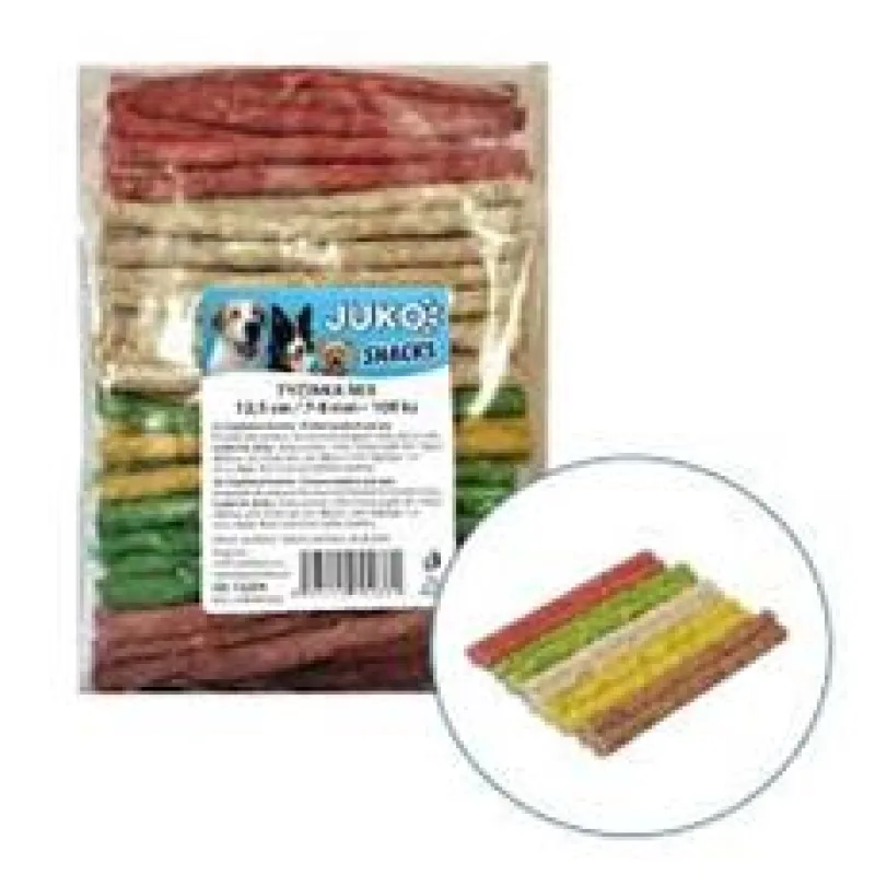 Tyčinka mix JUKO Snacks 12,5 cm, 7 - 8 mm 100 ks