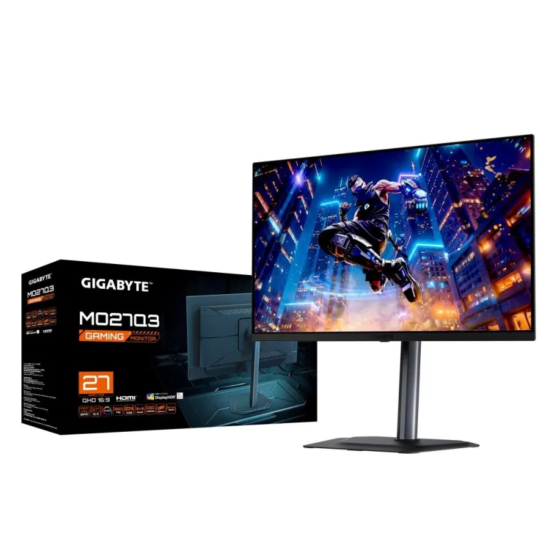 GIGABYTE LCD - 27" Gaming monitor MO27Q3, OLED, 2560x1440 QHD, 240Hz, …