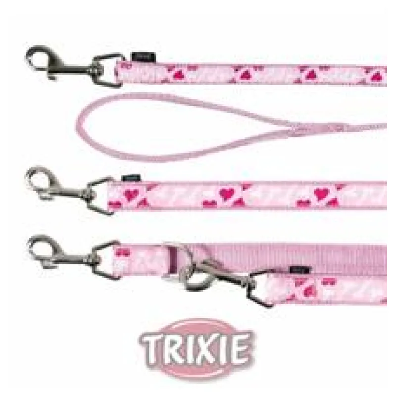 Vodítko ROSE HEART (XS-S) 1,2 m/15 mm