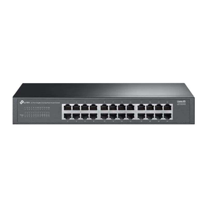 LiteWave 24-Port Gigabit Switch PORT: 24× Gigabit RJ45 Ports SPEC: 1U 13…