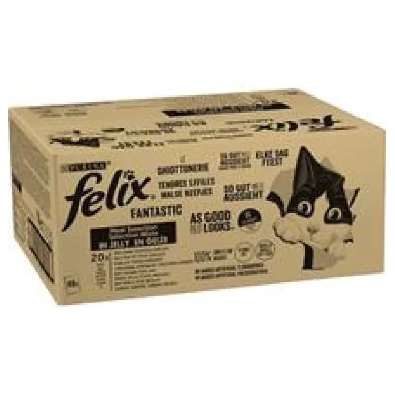 Felix cat kaps.-Fant.Multipack mas.výběr v želé 44 x 85 g