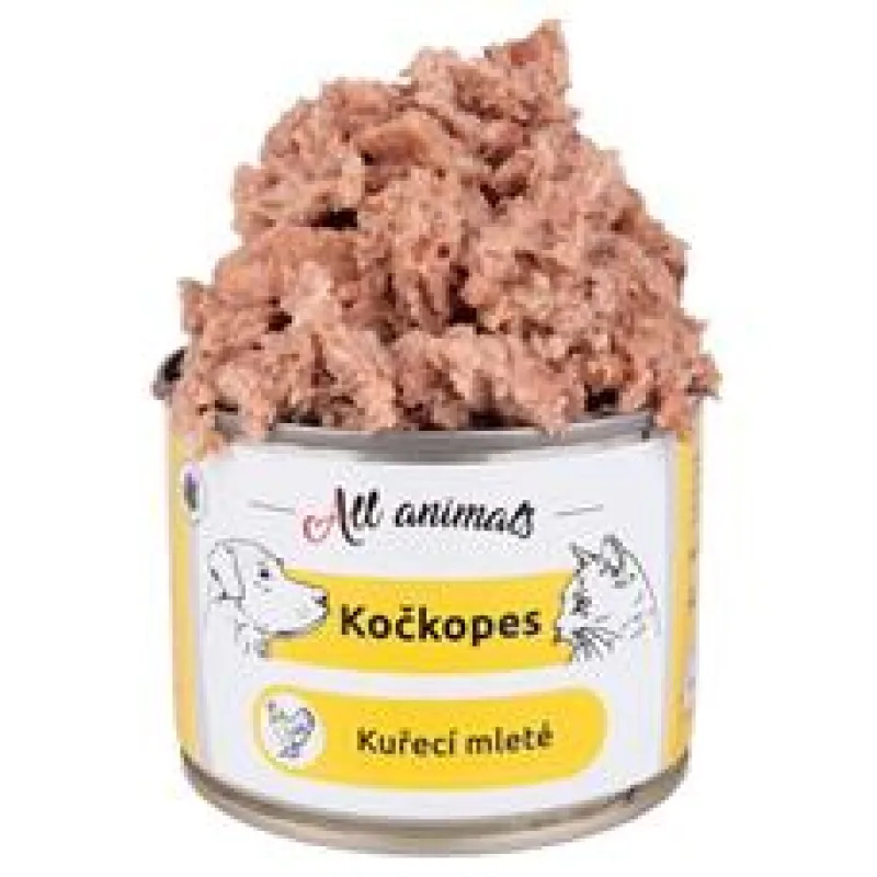 ALL ANIMALS Kočkopes konz. Kuřecí mleté 200g