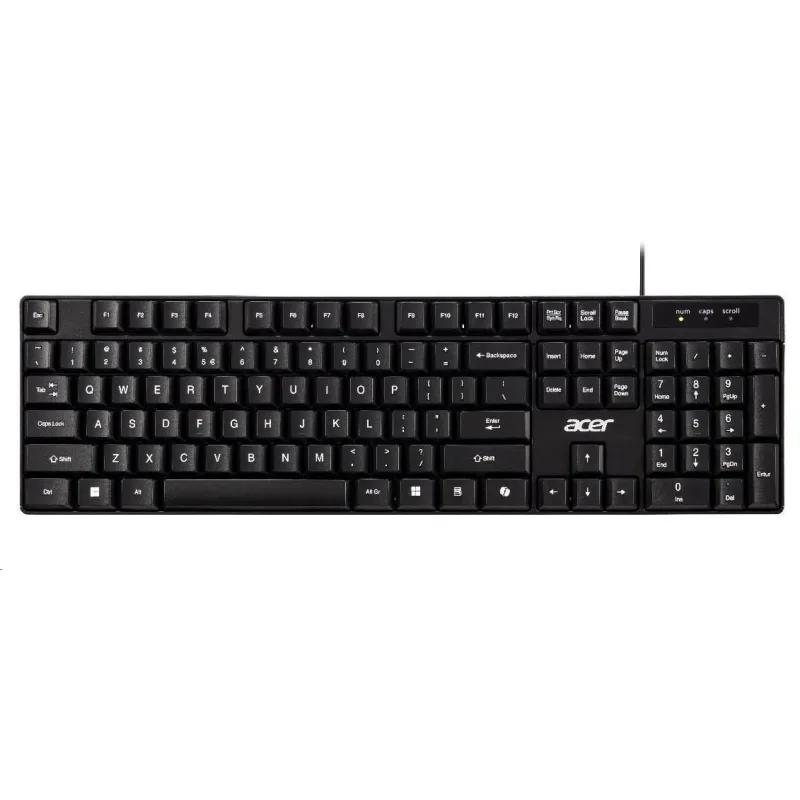 Acer AKW100/ Drôtové USB-A/ CZ- SK layout/ Čierna GP.KBD11.05R