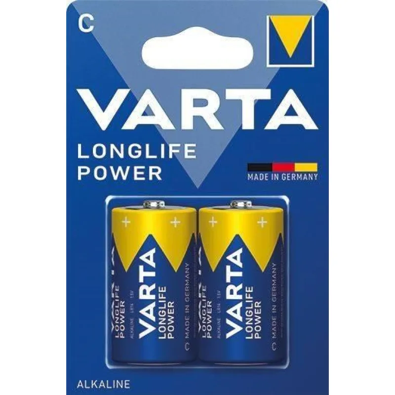Varta LR14/ 2BP Longlife POWER (HIGH ENERGY) (Blistr 2ks) 409666,00