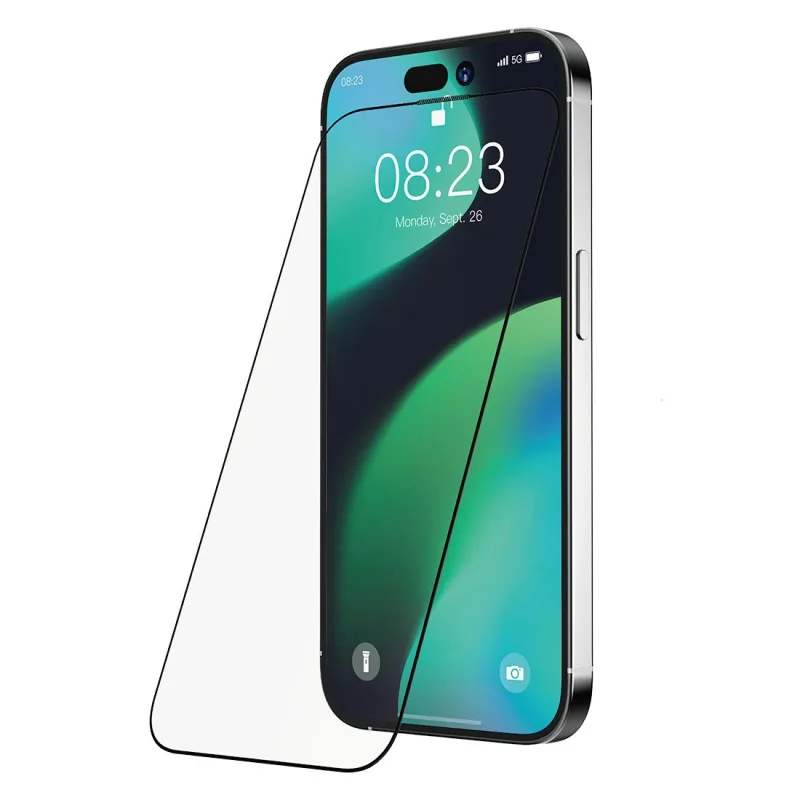 Devia ochranné sklo Van Series Anti-Static pre iPhone 15 Pro Max - Black…