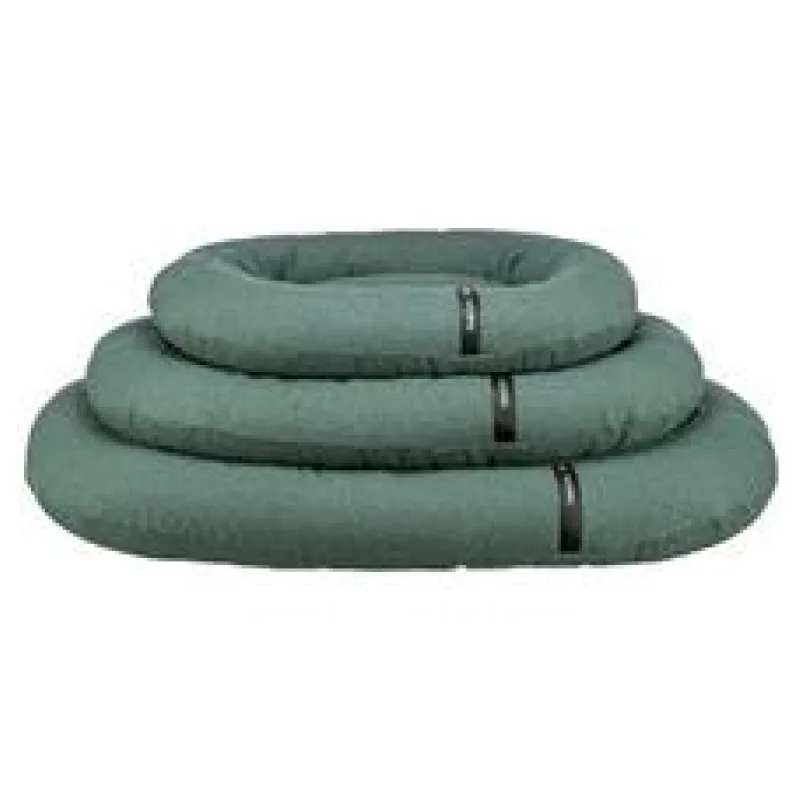 CityStyle HOME Edition oválný polštář s okrajem, tmavozelená 95 x 80 cm