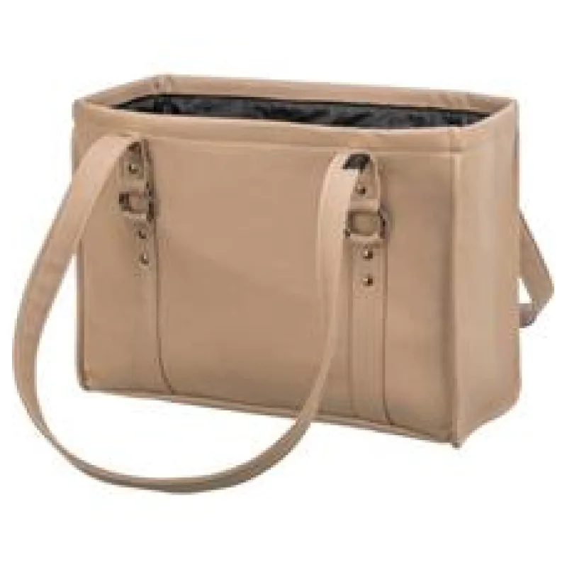 CityStyle cestovní taška, umělá kůže, 40 x 20 x 30 cm, béžová 1 ks