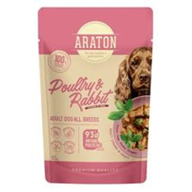 Araton Dog kaps. Adult Poultry/Rabbit 85 g 85g