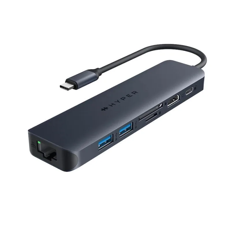 Hyper® EcoSmart™ Gen.2 USB-C 7-in-1 Hub 100W PD Pass-thru HY-HD4003GL