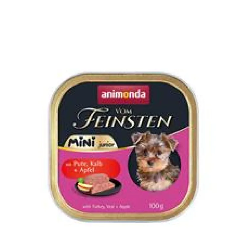 ANIMONDA paštika Vom Feinsten MINI Junior - krůta, telecí, jablko pro psy 100g
