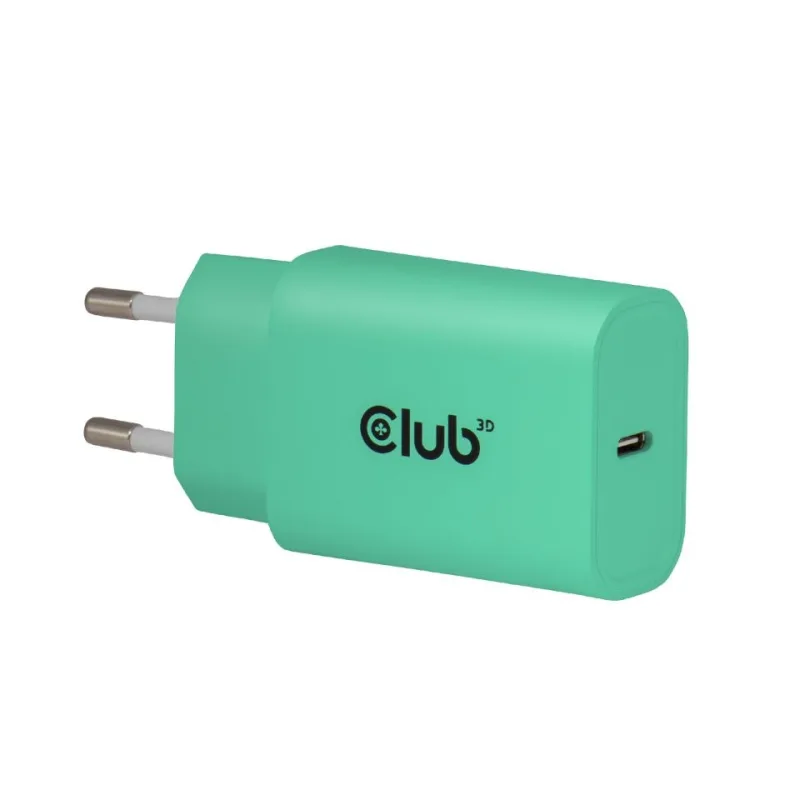 Club3D Nabíječka, USB-C, Power Delivery 15V/ 2A, 2-pack, zelená CAC…