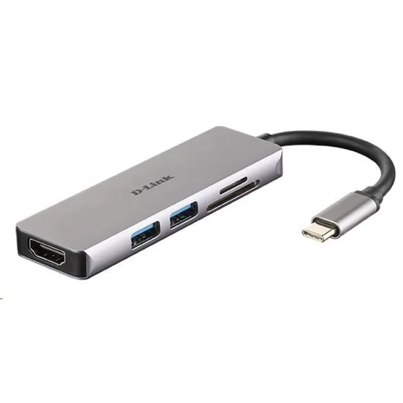D-Link DUB-M530 rozbočovač 5 v 1 USB-C s rozhraním HDMI a čítačkou kariet…