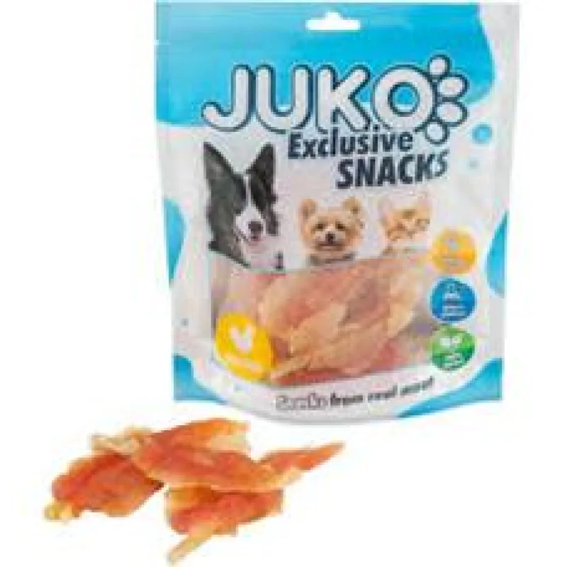 Chicken Soft Jerky with Rawhide JUKO Snacks 250g