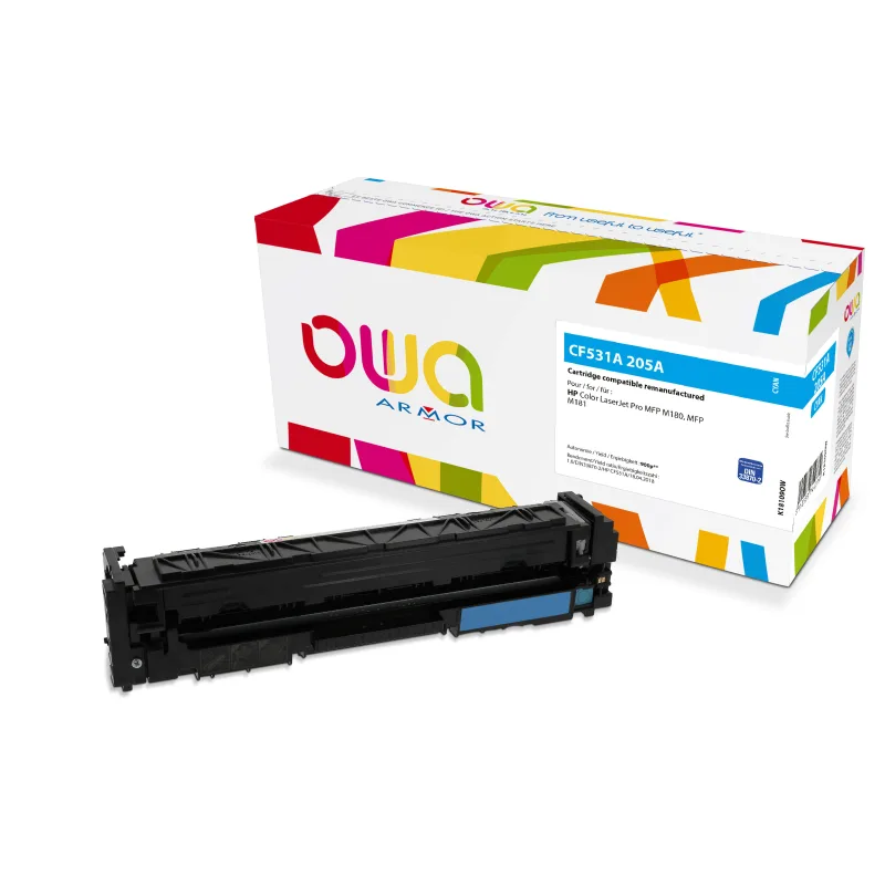 OWA Armor toner kompatibilný HP CF531A, 900st, modrá/ cyan K18109OW