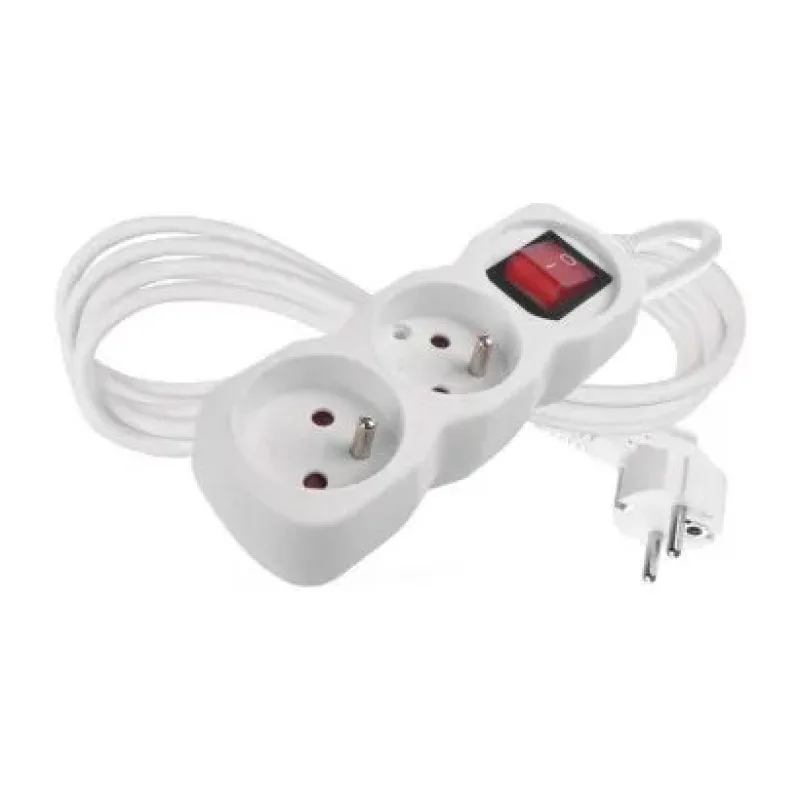 EMOS Predlžovací kábel 16A (2zás. + vypínač) 2M P1212