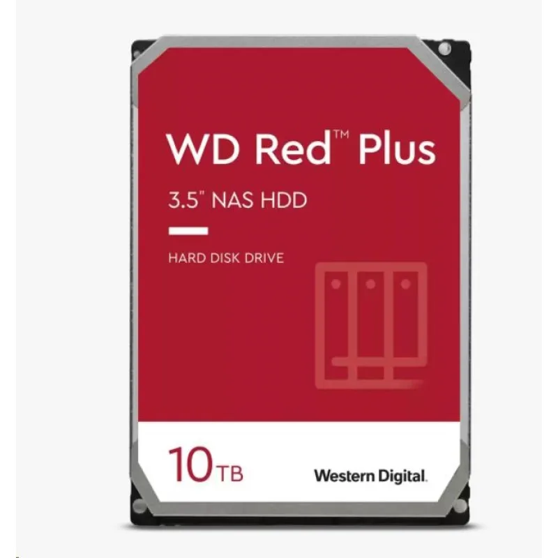 WD RED PLUS NAS WD101EFBX 10TB SATAIII/ 600 256MB cache, 215MB/ s CMR…