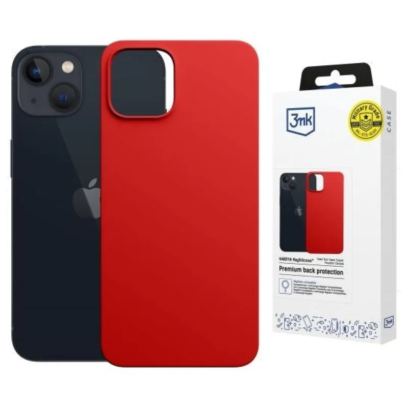 3mk ochranný kryt HARDY MagSilicone pro Apple iPhone 13 Red 5903108661539