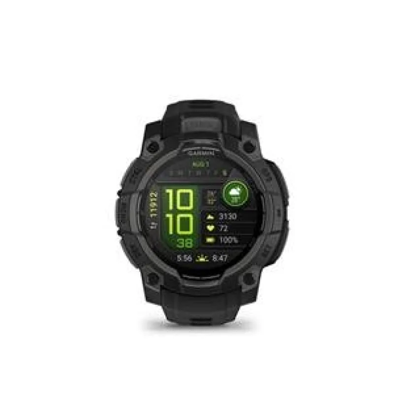 Garmin Instinct 3 - 45mm, AMOLED, Black, Black silicone band 010-02936-00