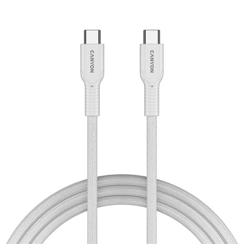 Canyon OnWire CCAP60CL, 1 m, kábel nab. a synchr., USB-C / USB-C, 60W PD,…