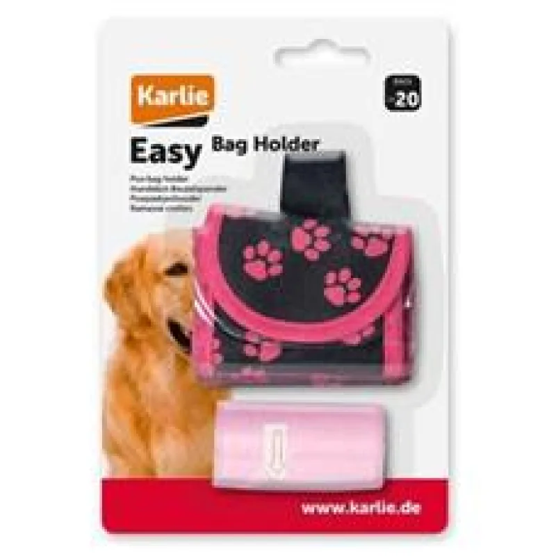 Pouzdro nylon KAR+sáčky 2x20ks černo-modré