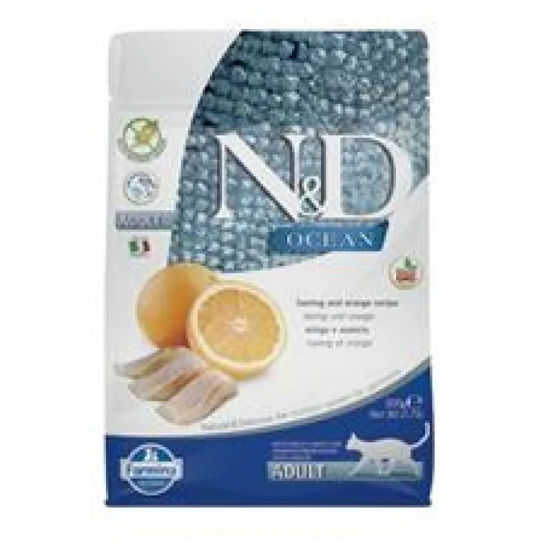N&D OCEAN CAT GF Adult Herring & Orange 5 kg